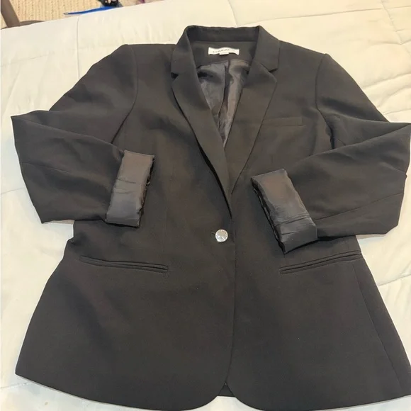 Calvin Klein Womens Black Blazer Size 10 NWOT - Picture 5 of 8